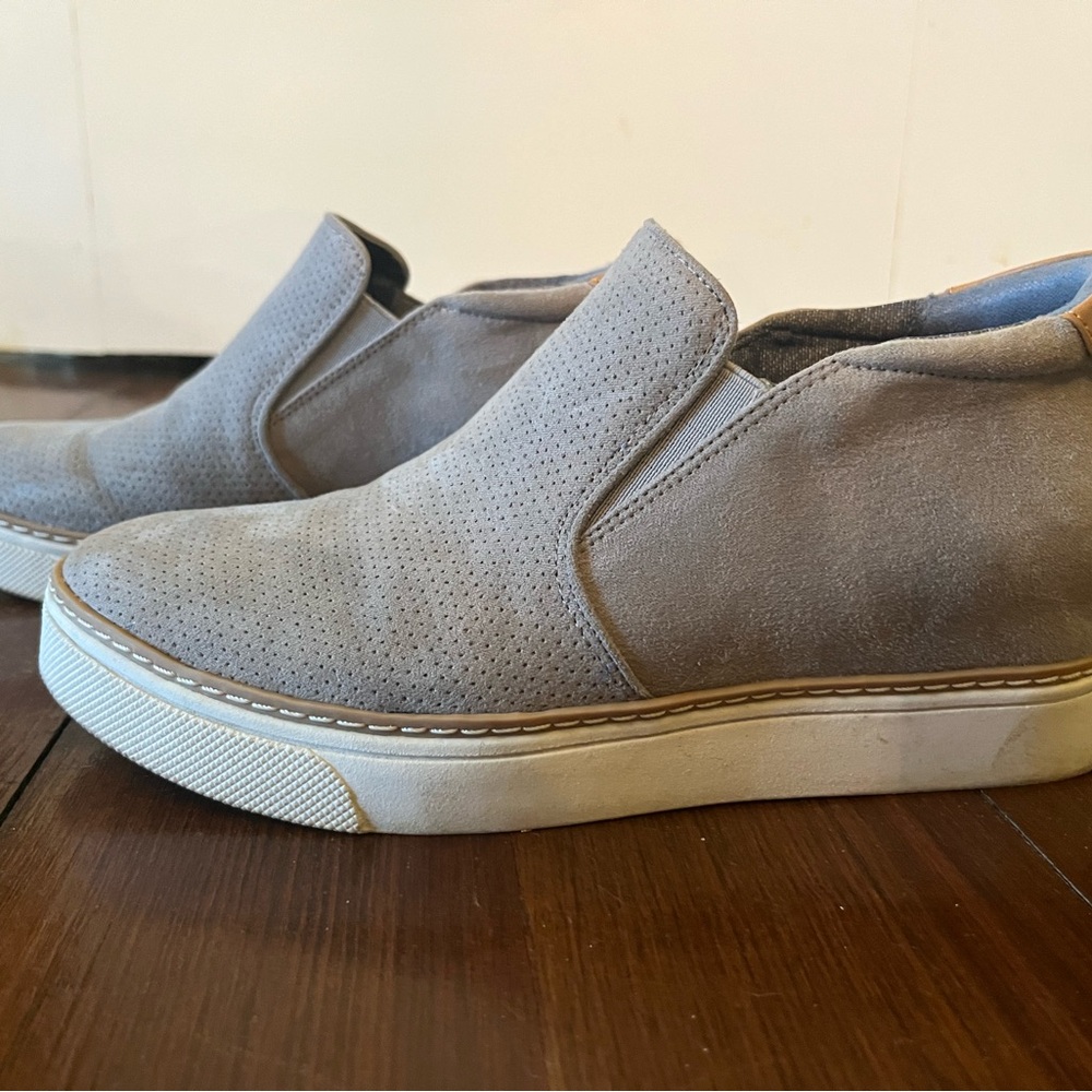 Dr. Scholl's Women’s Gray Slip-On Hidden Wedge Sneaker